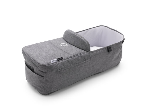 Refurbished Bugaboo donkey3 carrycot fabric complete GREY MELANGE - Main Image Slide 1 of 2