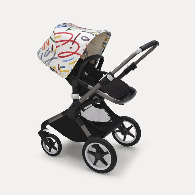 Bugaboo Fox 3 sun canopy Art of Discovery WHITE - Main Image Slide 4 of 4