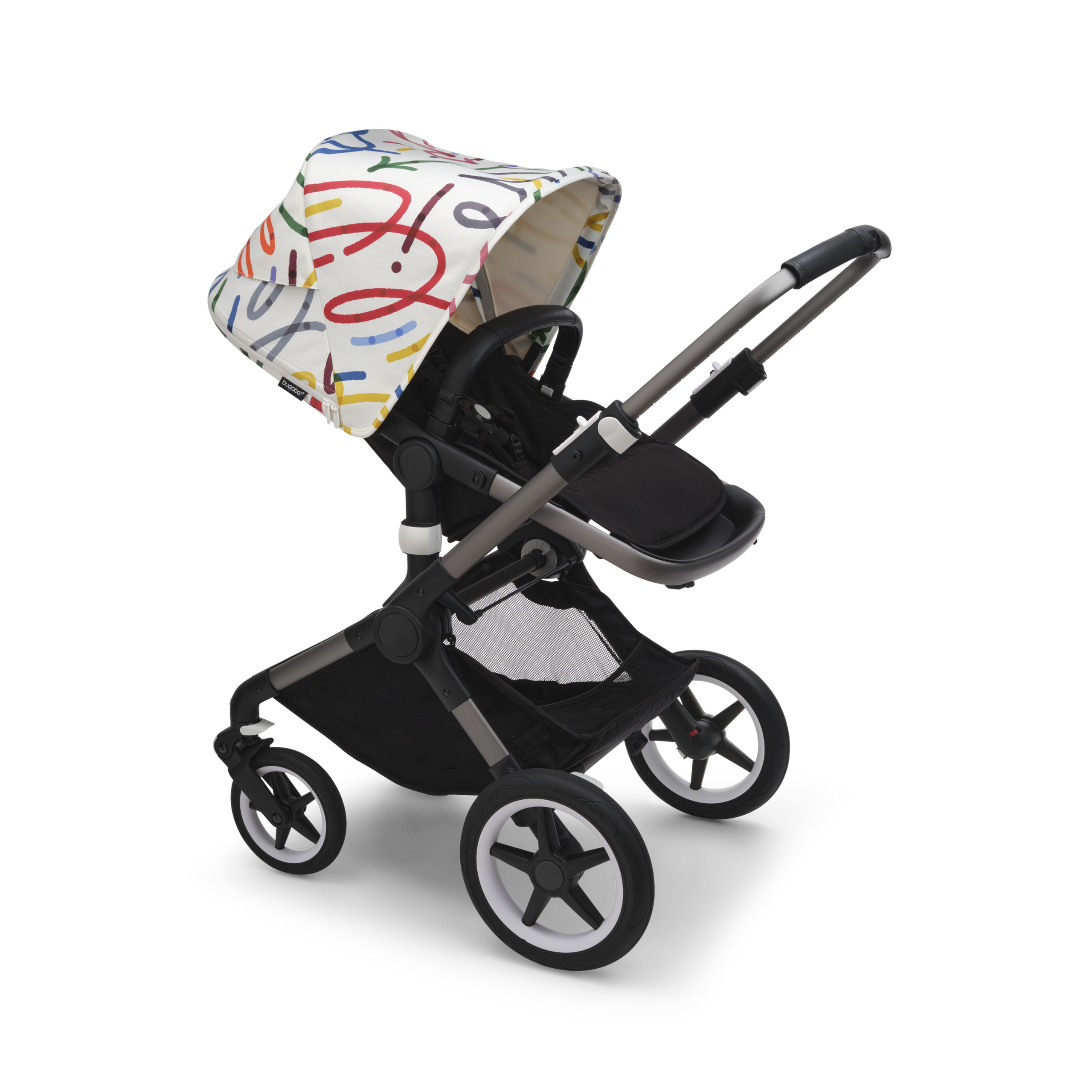 Bugaboo Fox 3 sun canopy Art of Discovery WHITE - Thumbnail Slide 4 of 4