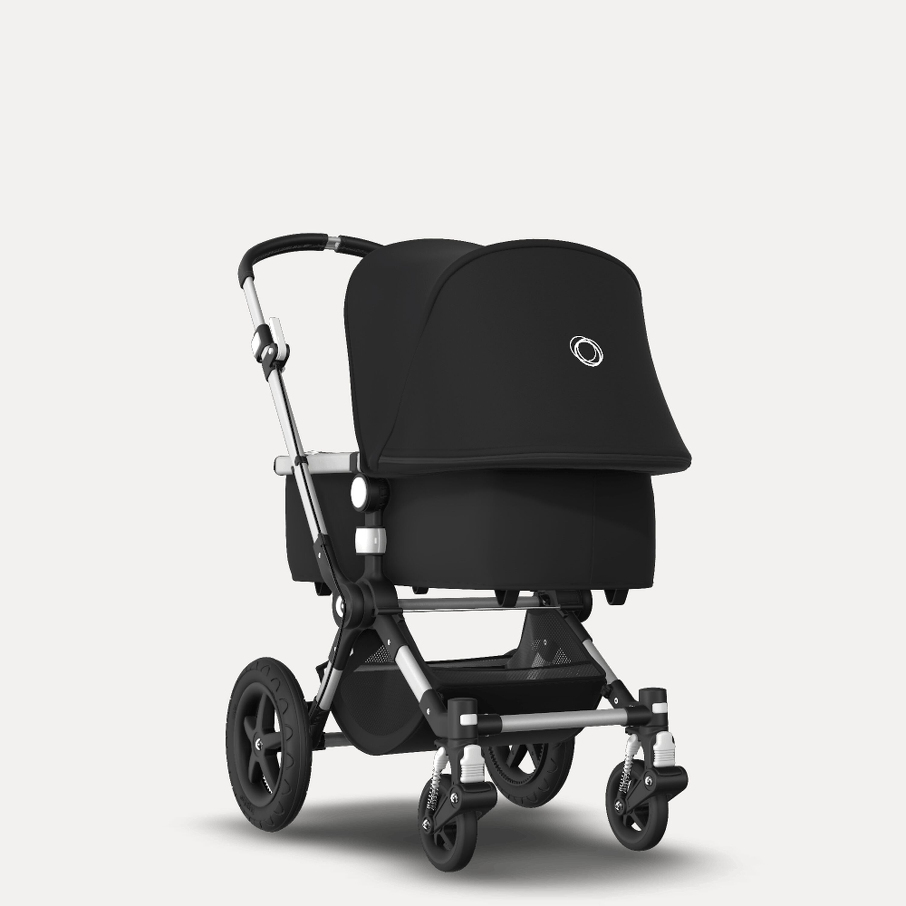 Bugaboo Cameleon 3 Plus seat and carrycot pushchair black sun canopy, black fabrics, aluminium base - Main Modal Image Slide 1 of 8