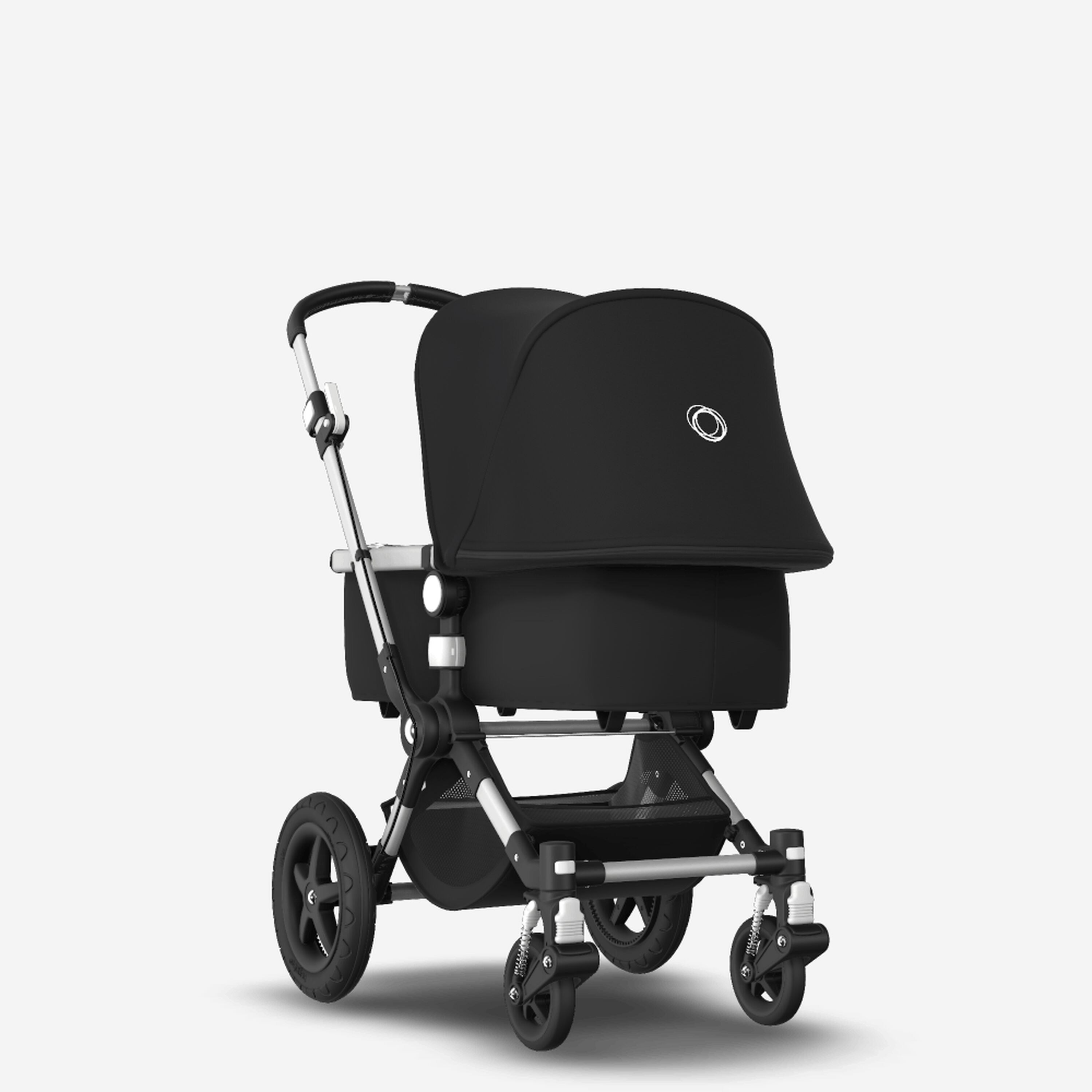 Bugaboo Cameleon 3 Plus seat and carrycot pushchair black sun canopy, black fabrics, aluminium base - Main Modal Image Slide 1 of 8