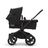 Bugaboo Donkey 5 Mono 2-in-1 stroller graphite base, midnight black fabrics, grey mélange sun canopy - Thumbnail Slide 7 van 12