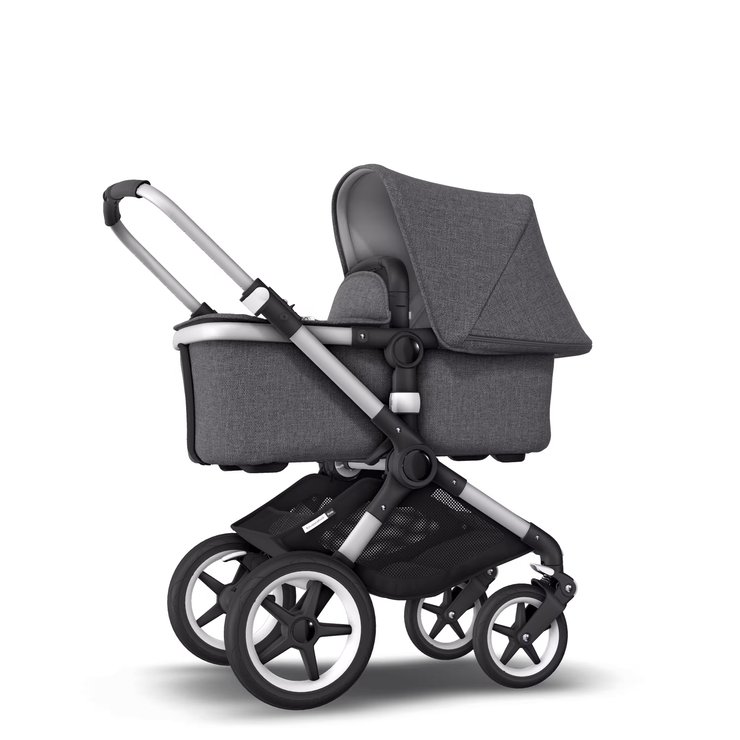 Refurbished Bugaboo Fox complete ALU/GREY MELANGE-GREY MELANGE - Main Modal Image Slide 6 of 6