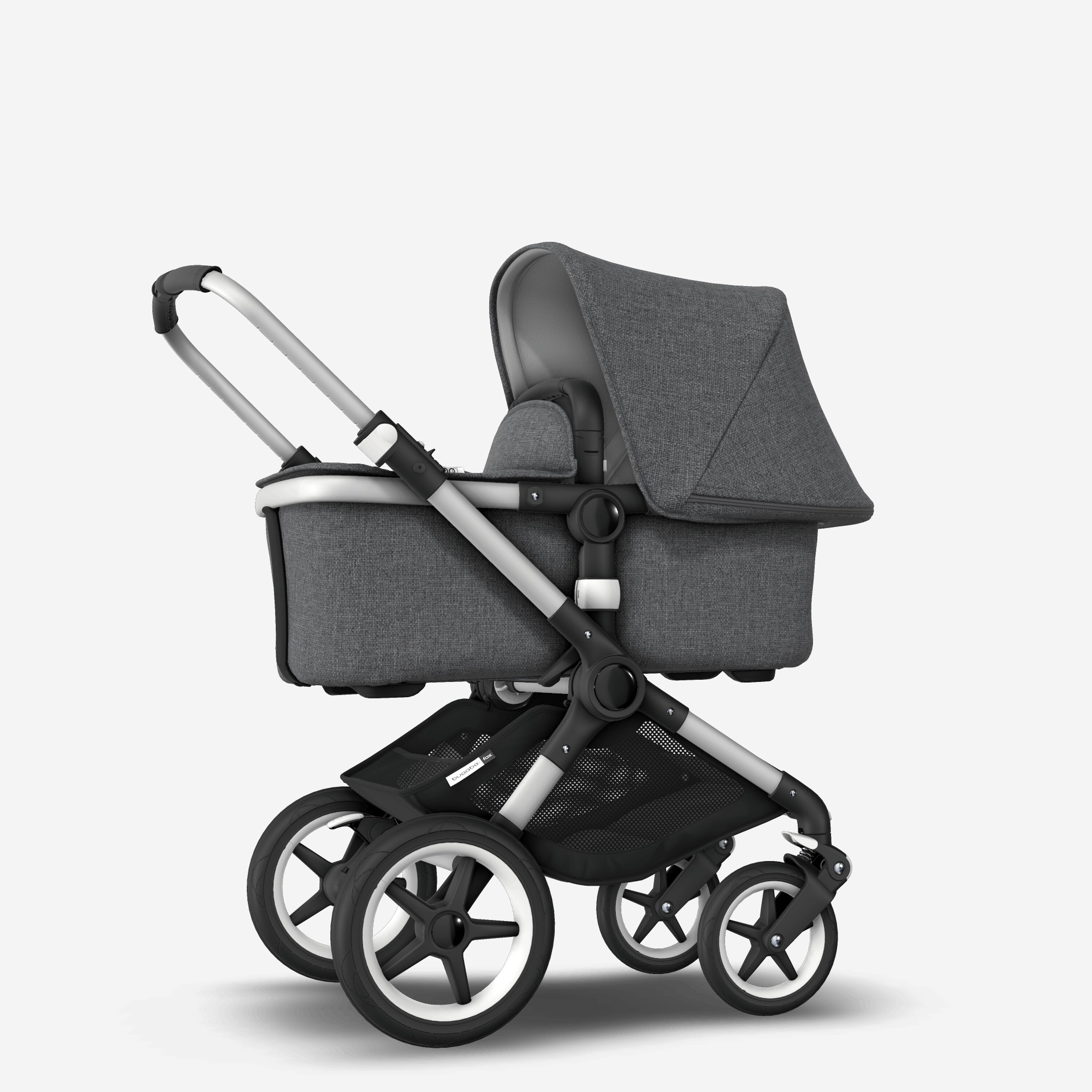 Refurbished Bugaboo Fox complete ALU/GREY MELANGE-GREY MELANGE - Main Modal Image Slide 6 of 6