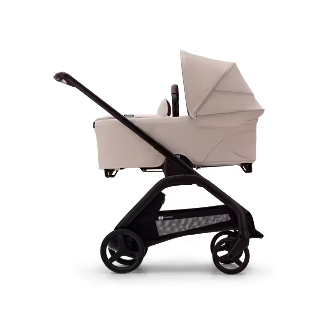 Bugaboo Dragonfly 2-in-1 pushchair black base, desert taupe fabrics, desert taupe sun canopy - Main Image Slide 3 of 16