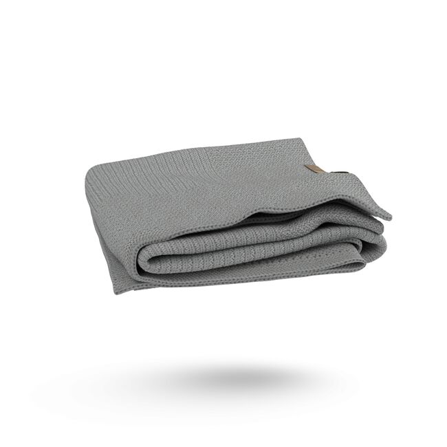 Refurbished Bugaboo Soft Wool Blanket LIGHT GREY MELANGE - Main Image Slide 5 van 10
