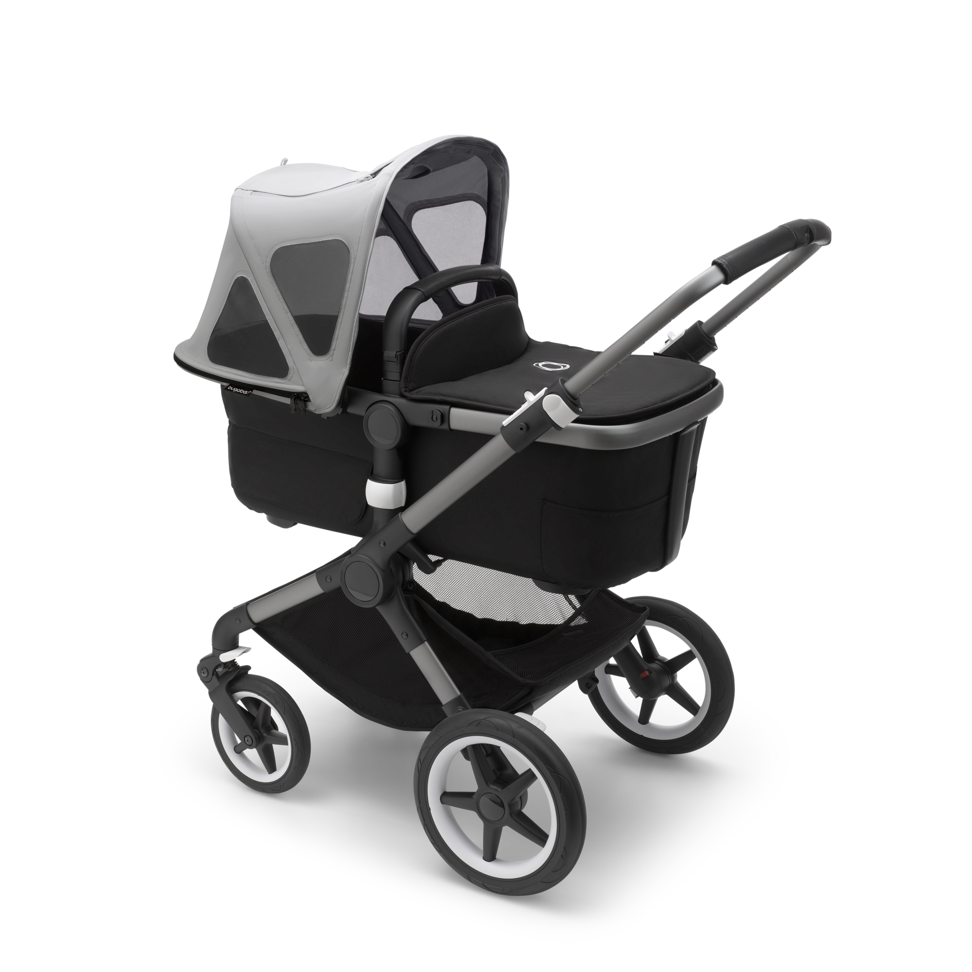 Bugaboo Donkey Breezy Sun Canopy Midnight Black Extendable for extra coverage and optimal Sun Protection Water Repellent Compatible With All Bugaboo Donkey Pushchairs