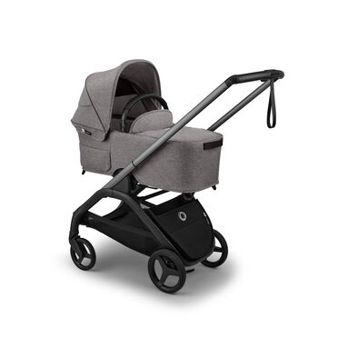 Bugaboo Dragonfly Plus 2-in-1 stroller graphite base, grey melange fabrics, grey melange sun canopy  - view 2