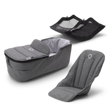 Refurbished Bugaboo Fox2 style set GREY MELANGE