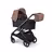 Bugaboo x Konges SlØjd limited edition Dragonfly Plus 2-in-1 stroller black base, dusty pink fabrics, dusty pink sun canopy - Thumbnail Slide 10 of 10