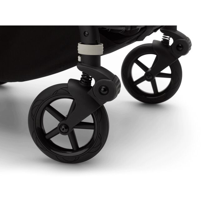 Bugaboo Bee 6 seat stroller soft pink sun canopy, black fabrics, black chassis - Main Image Slide 5 of 7