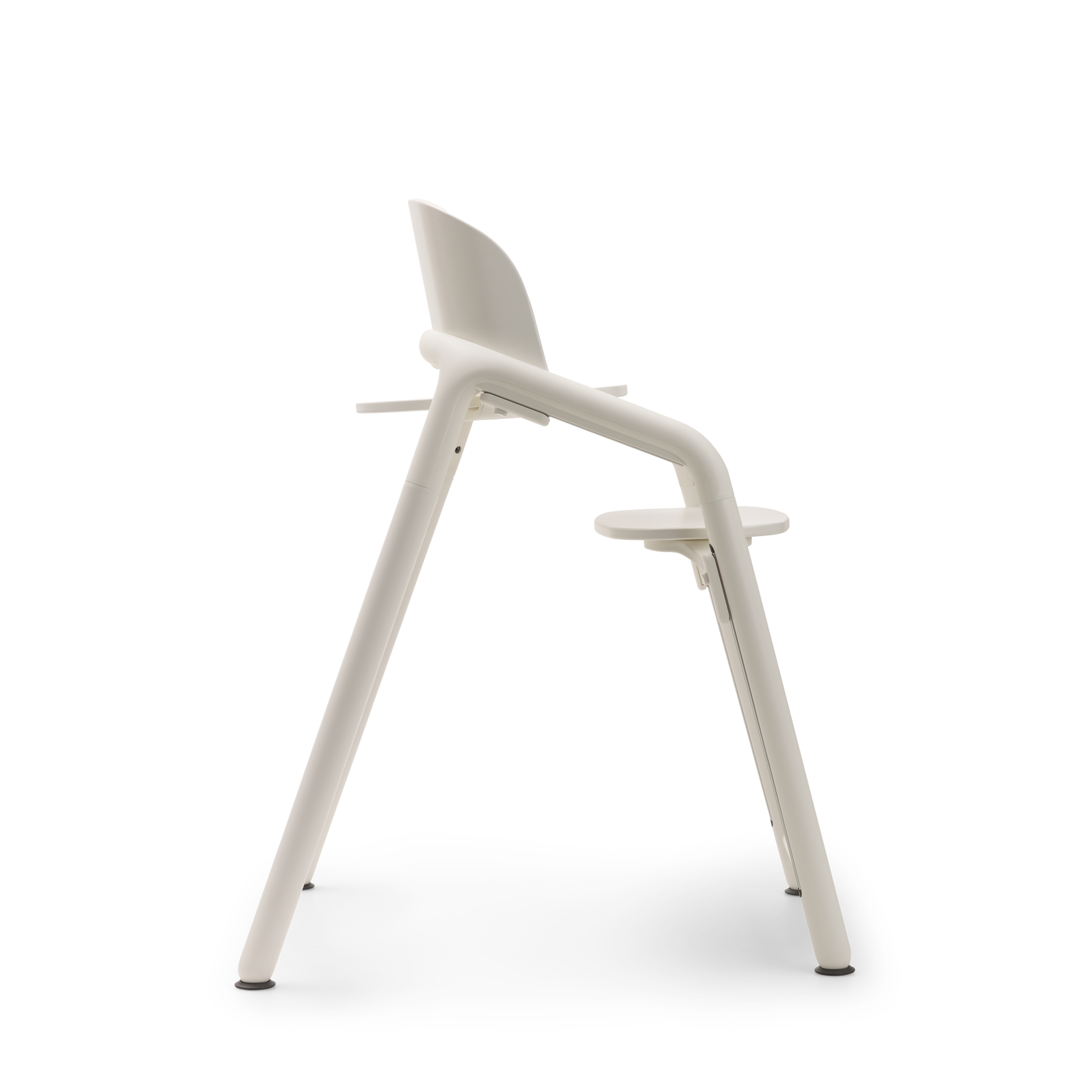 Side view of the Bugaboo Giraffe chair in white. - Thumbnail Slide 4 of 6