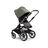 Bugaboo Fox 3 seat stroller with graphite frame, grey melange fabrics, and forest green sun canopy. - Thumbnail Slide 7 of 7
