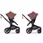 Artipoppe X Bugaboo Fox 5 Renew Limited Edition 2-in-1 stroller black base, heritage black fabrics, bugaboo x artipoppe sun canopy view 7 - Thumbnail Slide 7 of 10