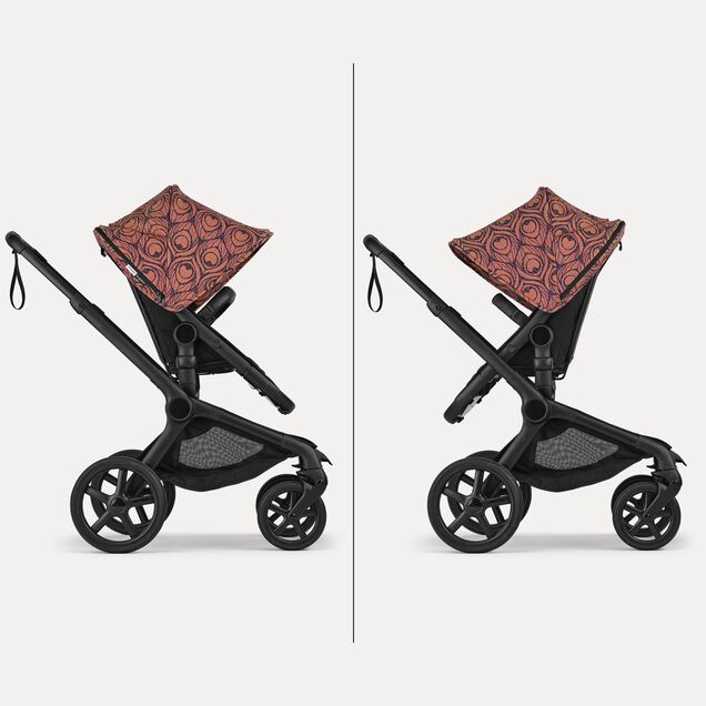 Bugaboo X Artipoppe Fox 5 Renew Limited Edition 2-in-1 stroller black base, heritage black fabrics, bugaboo x artipoppe sun canopy - Main Image Slide 7 of 10