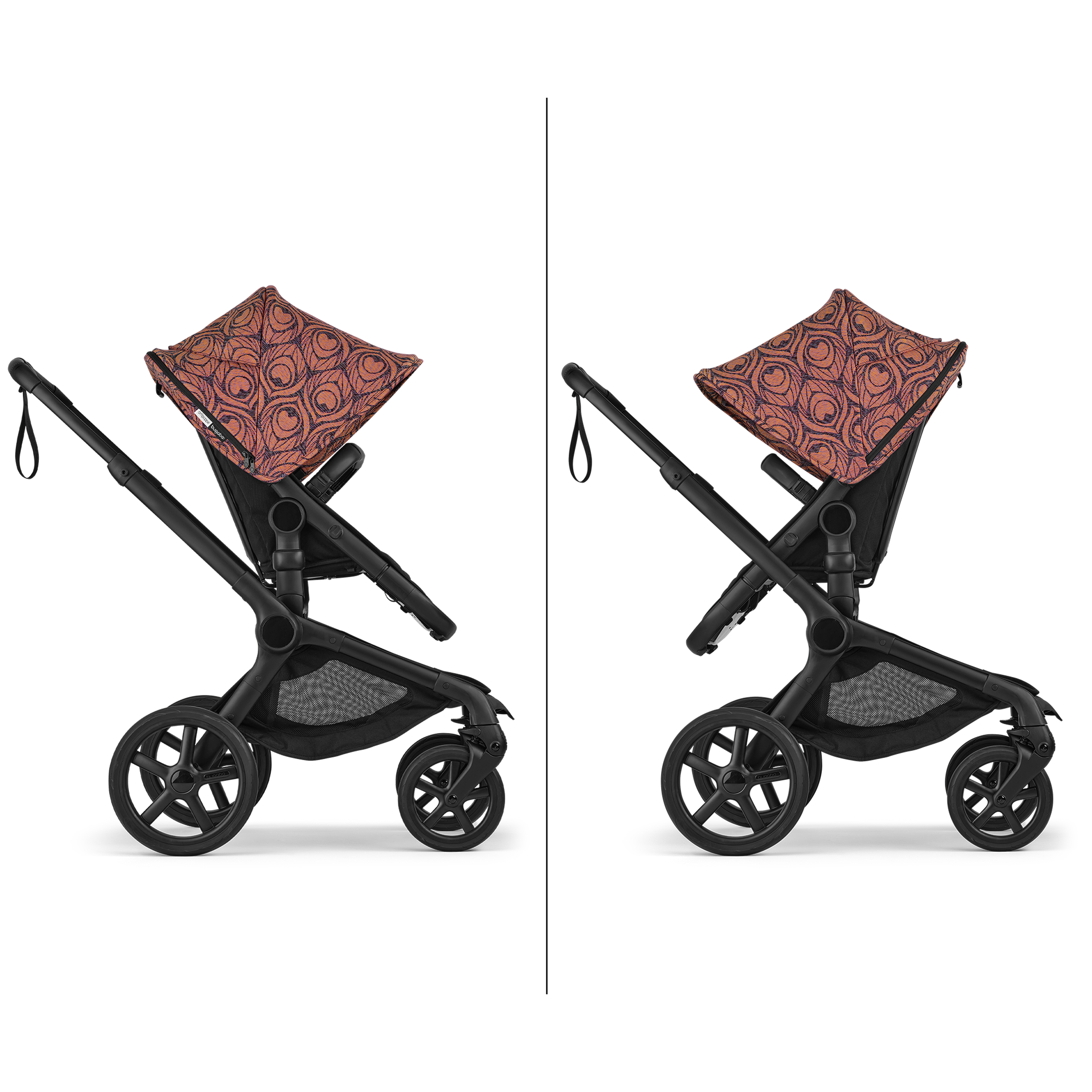 Bugaboo X Artipoppe Fox 5 Renew Limited Edition 2-in-1 stroller black base, heritage black fabrics, bugaboo x artipoppe sun canopy - Thumbnail Slide 7 of 10