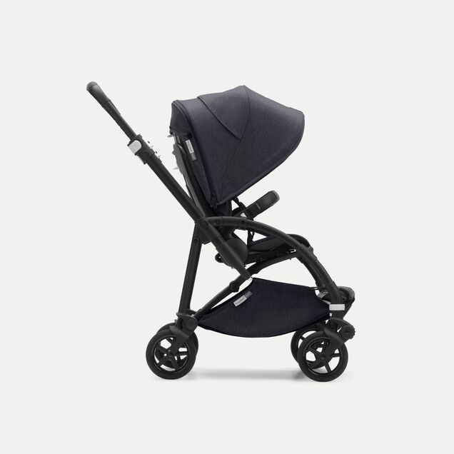Bugaboo Bee 6 seat stroller mineral washed black sun canopy, mineral washed black fabrics, black base - Main Image Slide 4 of 5