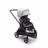 Bugaboo Dragonfly seat stroller with black chassis, grey melange fabrics and misty white sun canopy. - Thumbnail Slide 1 of 16