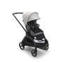 Bugaboo Dragonfly seat stroller with black chassis, grey melange fabrics and misty white sun canopy. - Thumbnail Slide 1 of 18