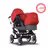 US - Bugaboo D3D stroller bundle aluminum grey melange red - Thumbnail Slide 1 of 4