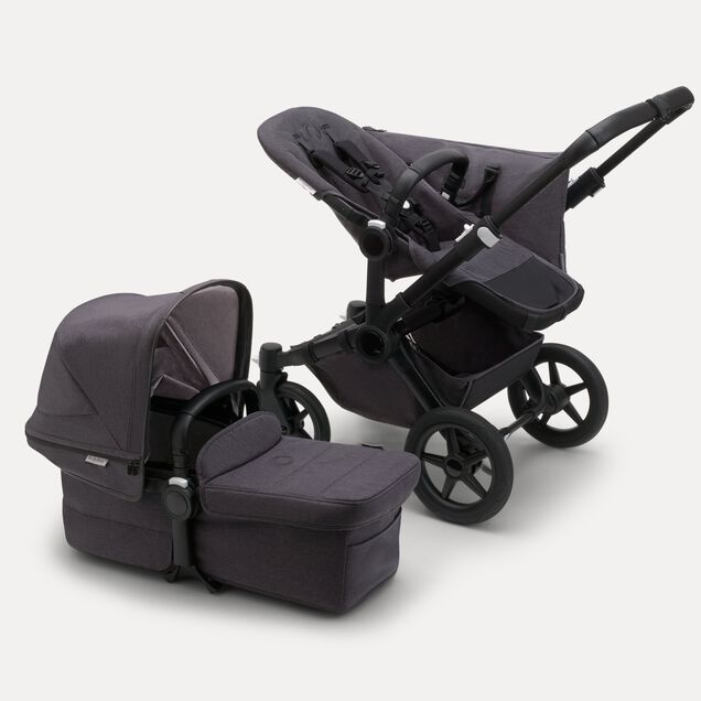 Refurbished Bugaboo Donkey 5 Mineral Mono complete RW fabric US BLACK/WASHED BLACK - Main Image Slide 2 of 6