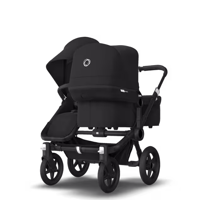 Bugaboo Donkey 3 Duo Black sun canopy, black seat, black chassis - Main Image Slide 3 of 6