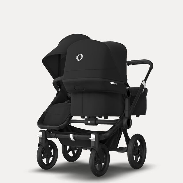 Bugaboo Donkey 3 Duo Black sun canopy, black seat, black chassis - Main Image Slide 3 of 6