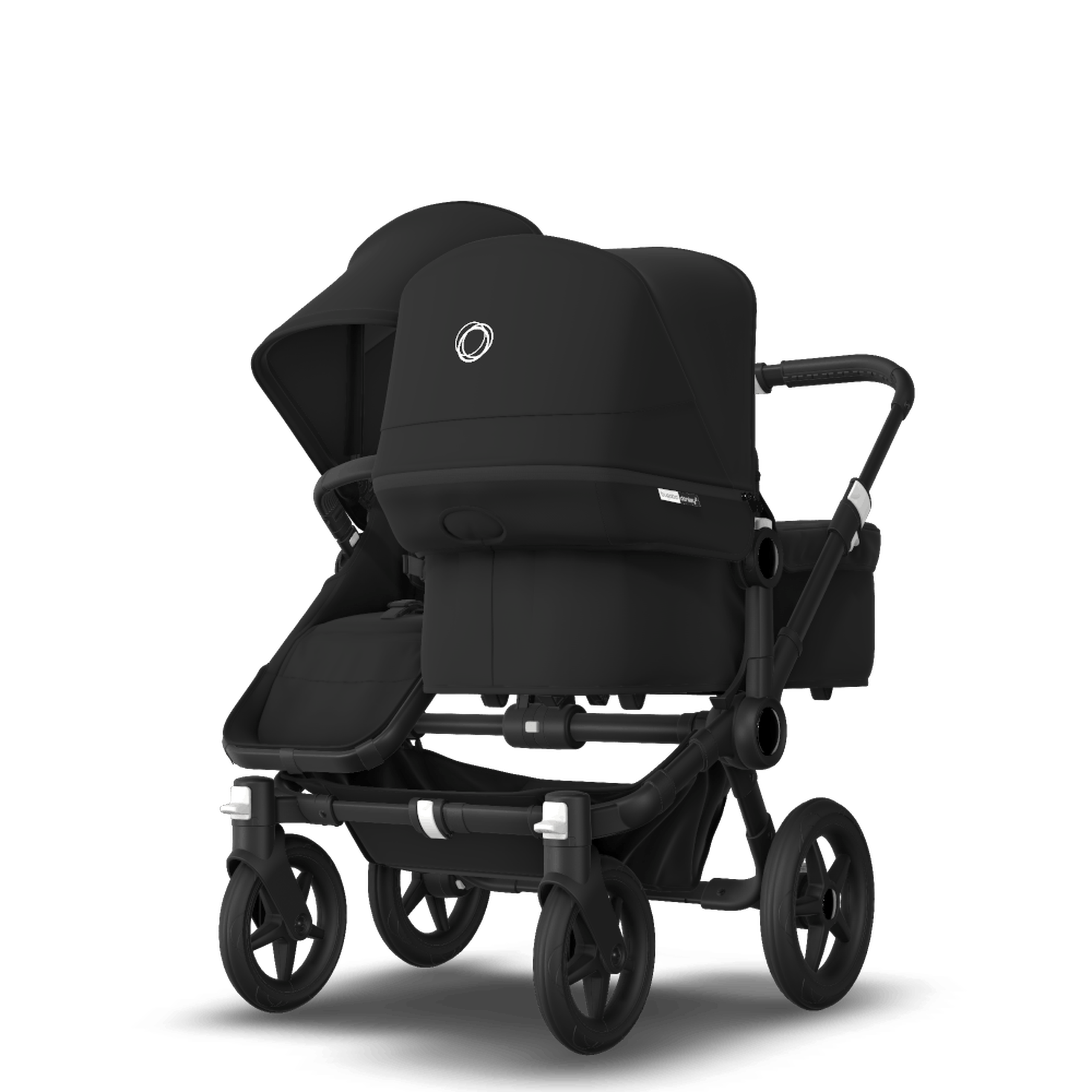 Bugaboo Donkey 3 Duo Black sun canopy, black seat, black chassis - Thumbnail Slide 3 of 6