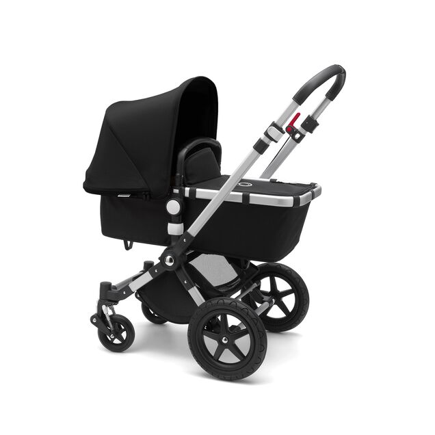 Bugaboo Cameleon 3 Plus seat and bassinet pram black sun canopy, black fabrics, aluminium base - Main Image Slide 2 of 2