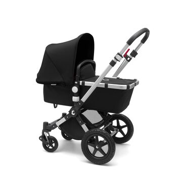 Bugaboo Cameleon 3 Plus seat and bassinet pram black sun canopy, black fabrics, aluminium base - view 2