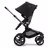 Refurbished Bugaboo Fox 5 bassinet and seat stroller graphite base, grey melange fabrics, midnight black sun canopy - Thumbnail Slide 3 van 7