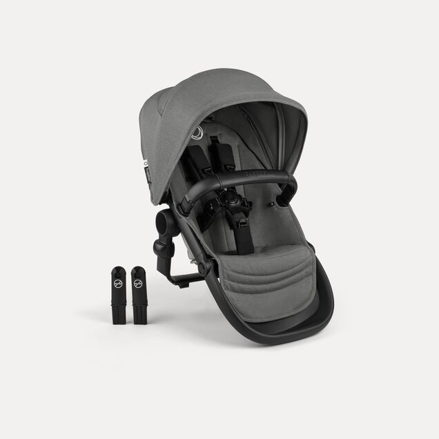 Bugaboo Kangaroo sibling seat BLACK/MOON GREY-MOON GREY - Main Image Slide 1 of 1