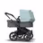 Bugaboo Donkey 3 Twin seat and carrycot pushchair vapor blue sun canopy, grey melange fabrics, black base - Thumbnail Slide 4 of 9