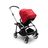 Bugaboo Bee 6 bassinet and seat stroller red sun canopy, black fabrics, aluminium base - Thumbnail Slide 3 of 3