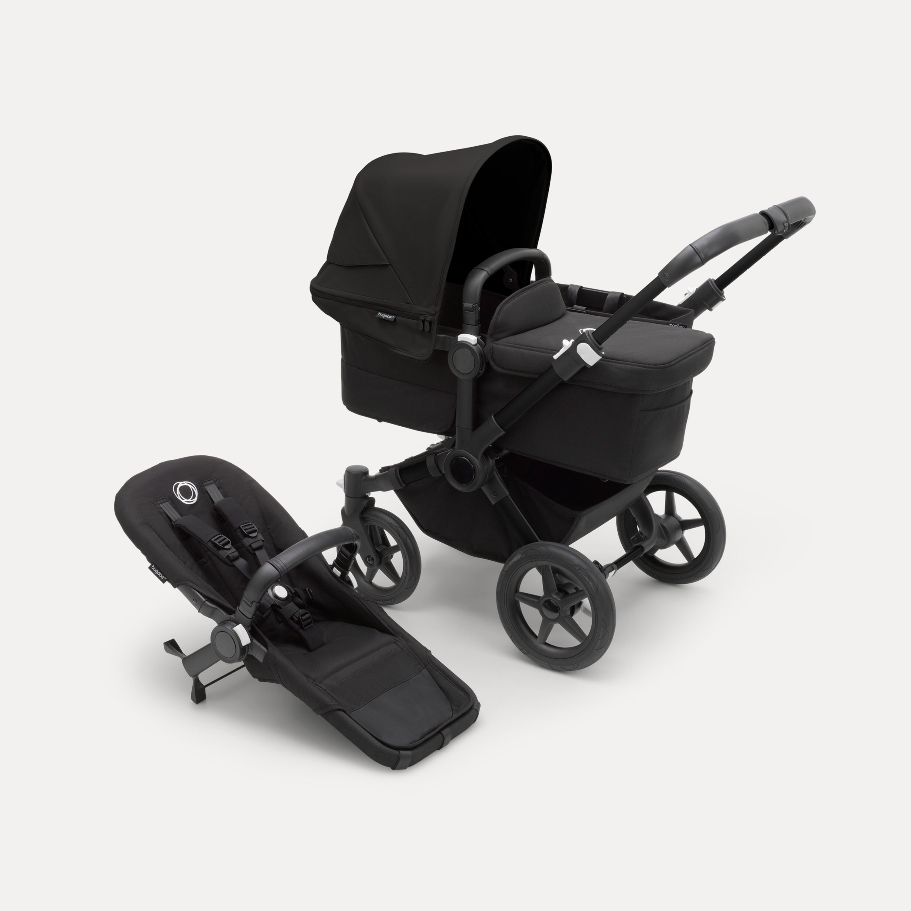 Bugaboo Donkey 5 Mono complete BLACK/MIDNIGHT BLACK-MIDNIGHT BLACK - Main Modal Image Slide 1 van 9