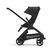 Side view of the Bugaboo Dragonfly seat stroller with black chassis, midnight black fabrics and midnight black sun canopy. - Thumbnail Slide 2 of 16