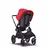Bugaboo Fox 2 seat and bassinet stroller red sun canopy, grey melange fabrics, black base - Thumbnail Slide 5 of 10