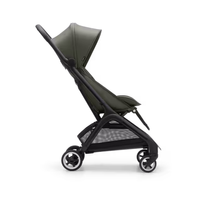Bugaboo Butterfly travel stroller black base, forest green fabrics, forest green sun canopy - Main Image Slide 2 of 13