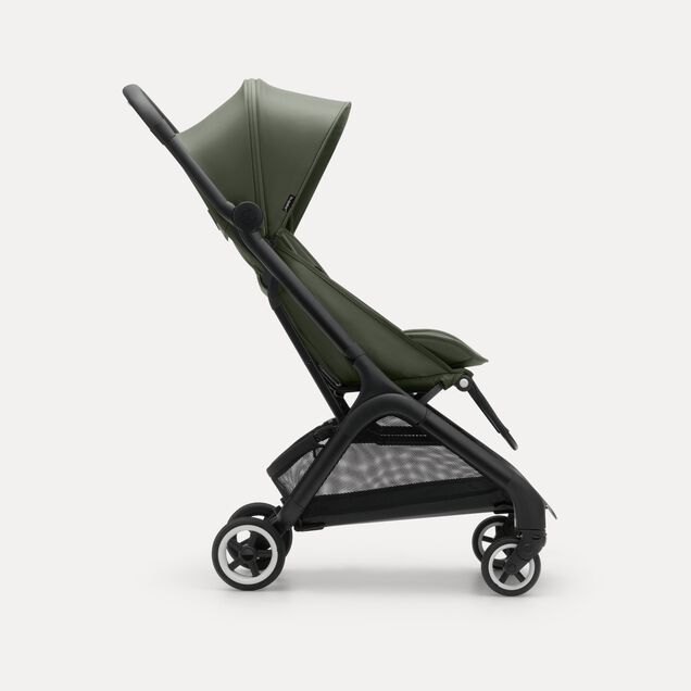 Bugaboo Butterfly travel stroller black base, forest green fabrics, forest green sun canopy - Main Image Slide 2 of 13