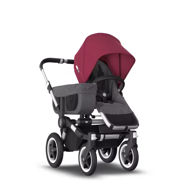 Bugaboo Donkey2 mono complete ASIA ALU/GREYM-RRED - Main Image Slide 6 of 6