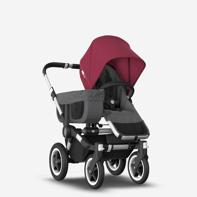 Bugaboo Donkey2 Mono complete ALU/GREYM-RRED - Main Image Slide 6 of 6