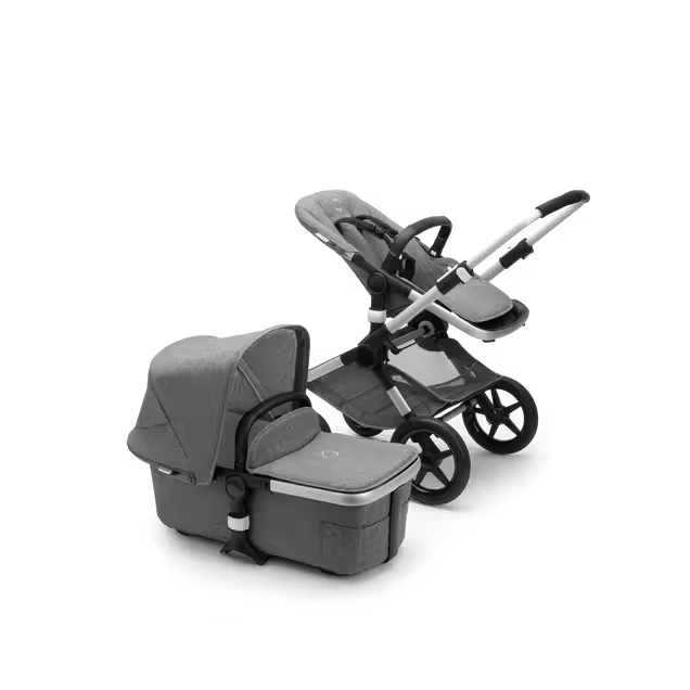 Bugaboo Fox 2 complete | ALU/GREY MELANGE-GREY MELANGE - Main Image Slide 1 of 3