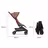 Bugaboo x Konges SlØjd limited edition Butterfly 2 travel stroller black base, dusty pink fabrics, dusty pink sun canopy - Thumbnail Slide 7 of 8