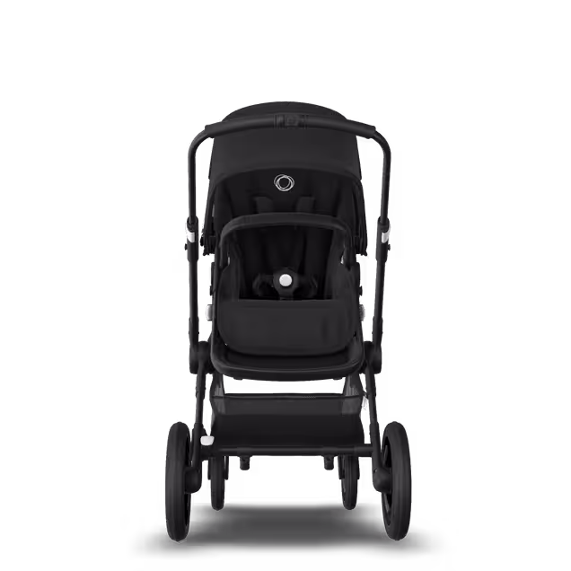 Bugaboo Fox 2 Seat and Bassinet Stroller black sun canopy, black style set, black chassis - Main Image Slide 3 of 6
