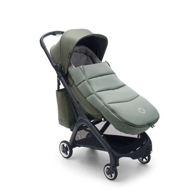 Bugaboo Butterfly seat stroller black base, forest green fabrics, forest green sun canopy - Main Image Slide 14 of 14
