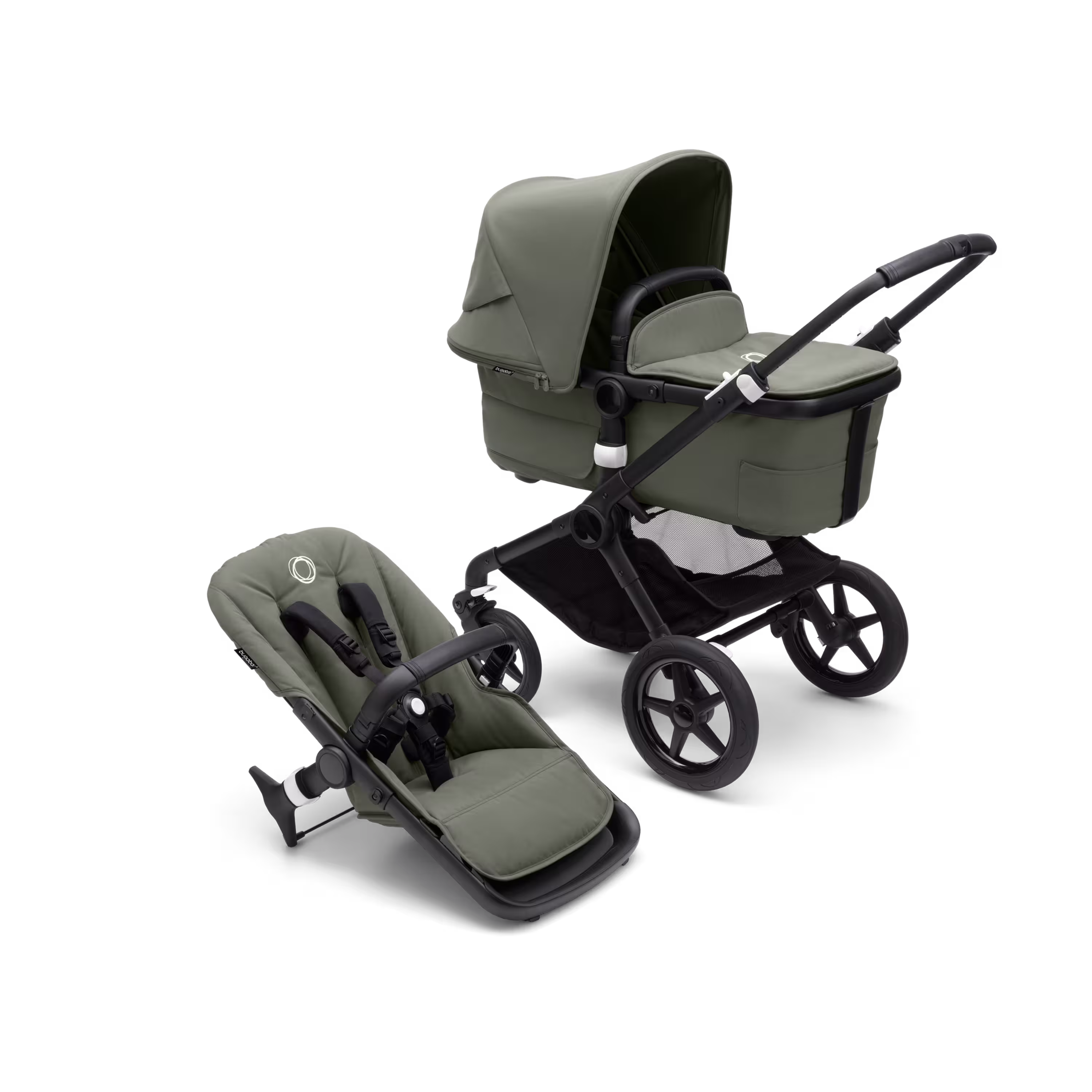 Refurbished Bugaboo Fox 3 complete BLACK/FOREST GREEN-FOREST GREEN - Main Modal Image Slide 1 of 7