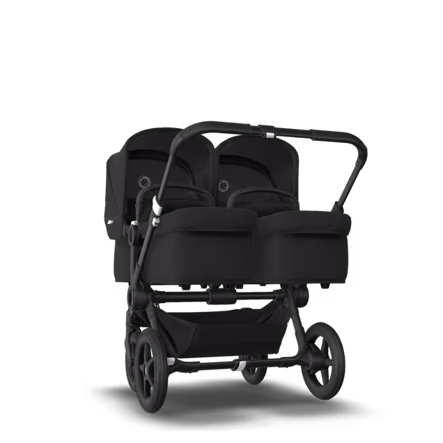 US - Bugaboo D3T stroller bundle black black black - Main Image Slide 1 of 4