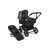 PP Bugaboo Donkey 5 Mono bassinet and seat stroller black base, midnight black fabrics, grey mélange sun canopy - Thumbnail Slide 1 van 11
