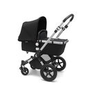 Bugaboo Cameleon 3 Plus seat and carrycot pushchair black sun canopy, black fabrics, aluminium base