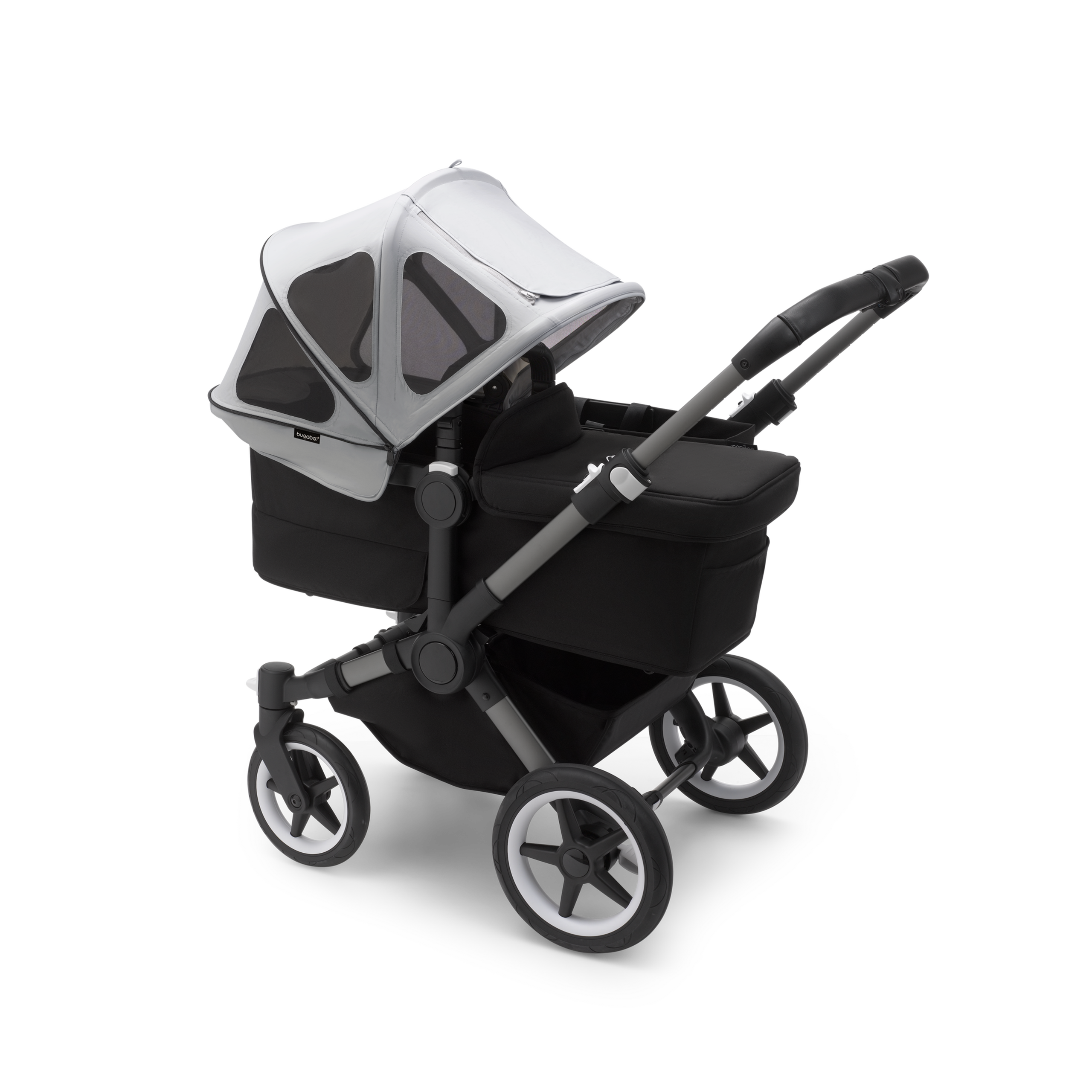 Bugaboo Donkey breezy sun canopy MISTY GREY - Thumbnail Slide 3 of 4